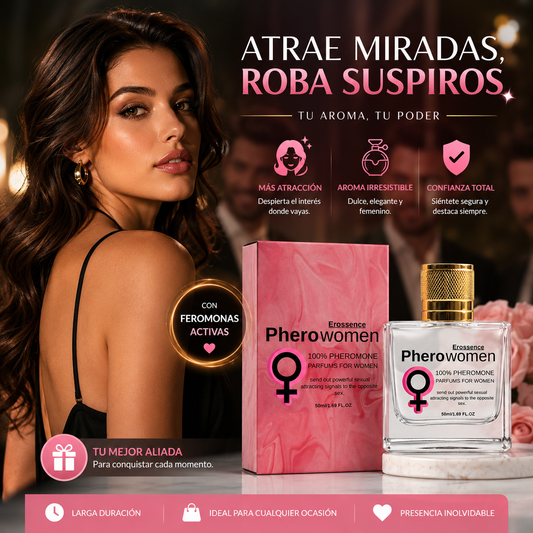 Perfume Erossence 50ml 🌸 Más confianza, más presencia